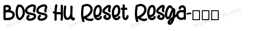 BOSS HU Reset Resga字体转换